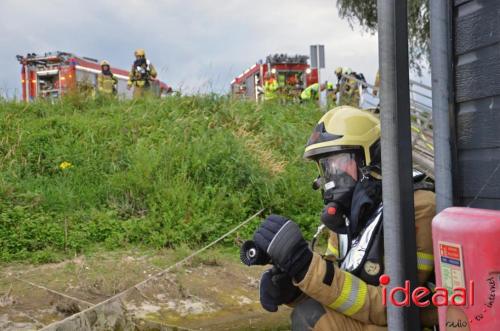 Grote brandweeroefening in Olburgen (03-07-2023)