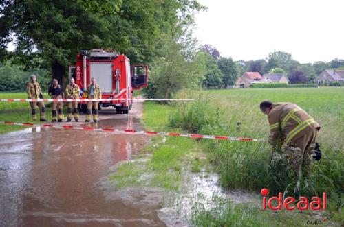 Waterleiding gesprongen in buitengebied Vorden (04-06-2024)