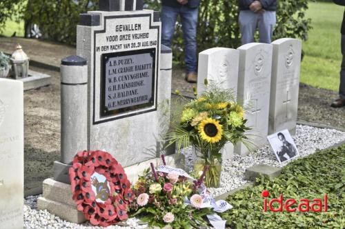 Herdenking vliegtuigcrash wellington in Halle (31-08-2023)