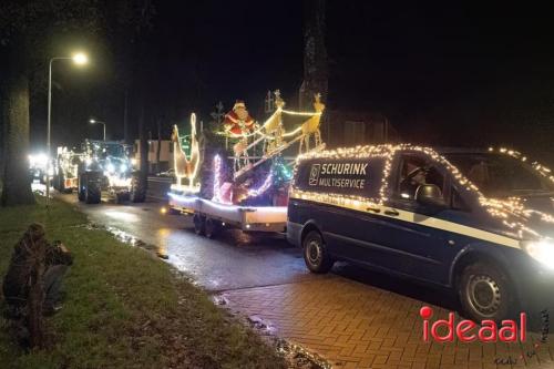 Verlichte trekker kerst-route door de Achterhoek (22-12-2023)