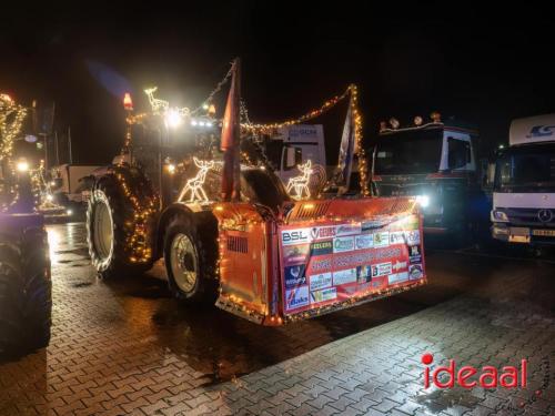 Verlichte trekker kerst-route door de Achterhoek (22-12-2023)