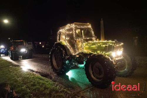 Verlichte trekker kerst-route door de Achterhoek (22-12-2023)