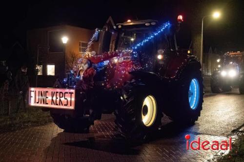 Verlichte trekker kerst-route door de Achterhoek (22-12-2023)