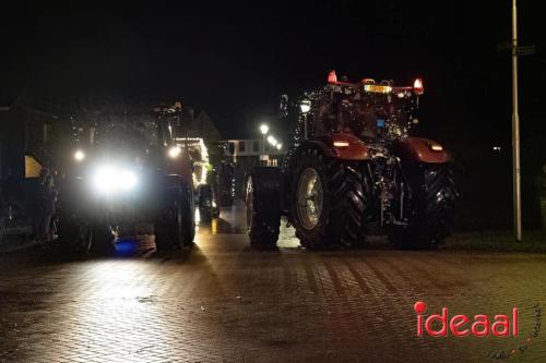 Verlichte trekker kerst-route door de Achterhoek (22-12-2023)