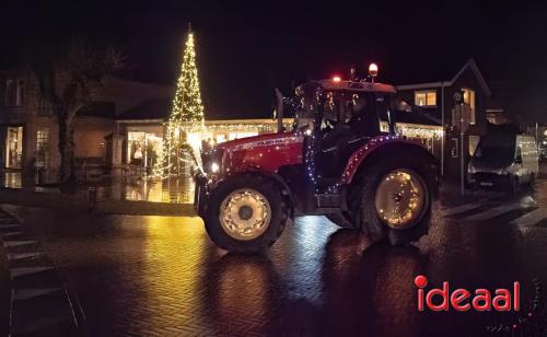 Verlichte trekker kerst-route door de Achterhoek (22-12-2023)