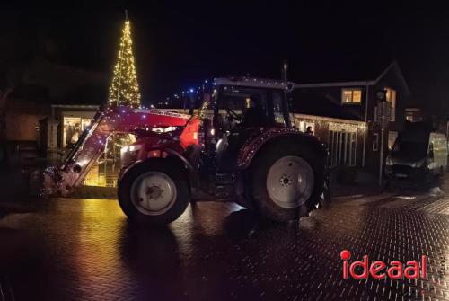 Verlichte trekker kerst-route door de Achterhoek (22-12-2023)